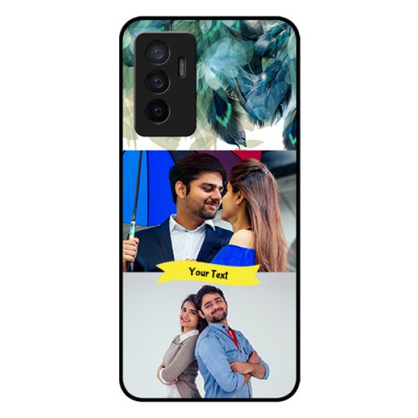 Vivo V23e 5G Personalized Glass Phone Case - Image with Boho Peacock Feather Design Vivo V23e 5G Personalized Glass Phone Case - Image with Boho Peacock Feather Design