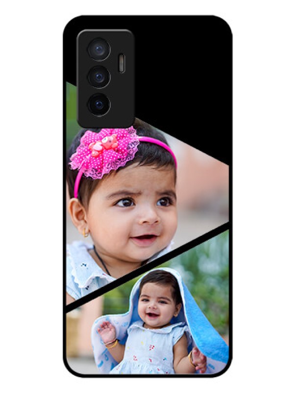 Custom Vivo V23e 5G Custom Glass Phone Case - Semi Cut Design