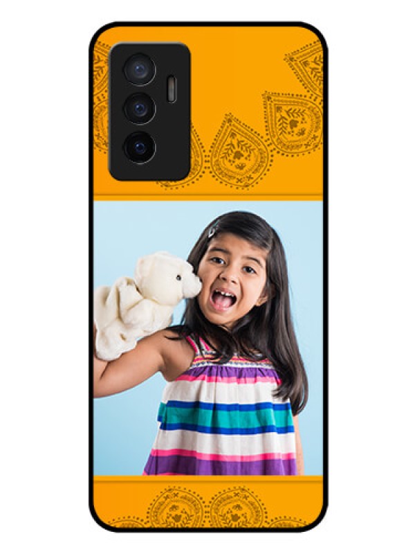 Custom Vivo V23e 5G Personalized Glass Phone Case - Photo Wedding Design