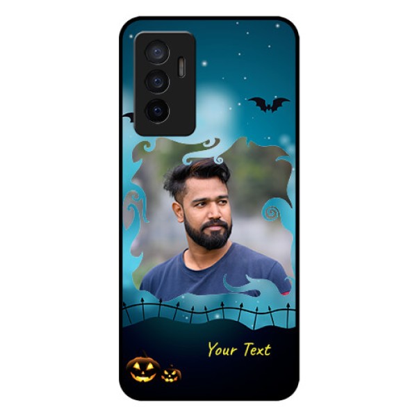 Vivo V23e 5G Custom Glass Phone Case - Halloween frame design