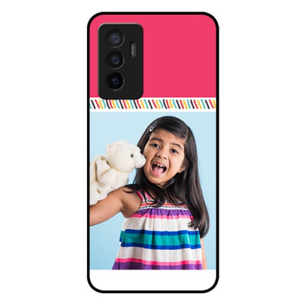 Vivo V23e 5G Personalized Glass Phone Case - Line art design