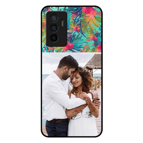Vivo V23e 5G Photo Printing on Glass Case - Watercolor Floral Design