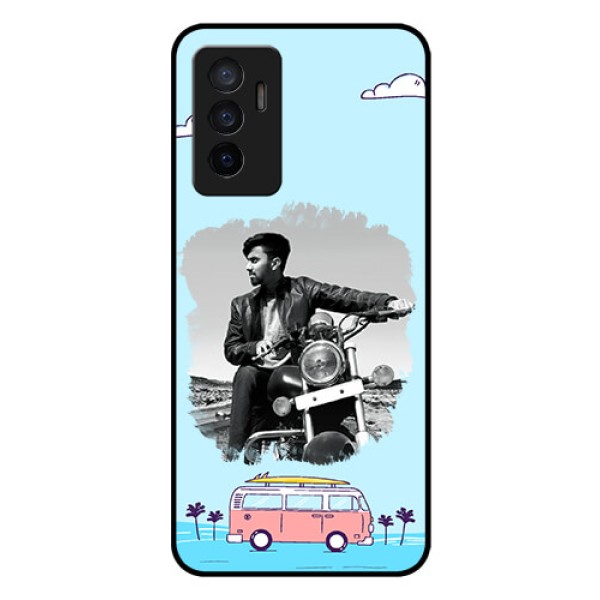 Vivo V23e 5G Photo Printing on Glass Case - Travel & Adventure Design