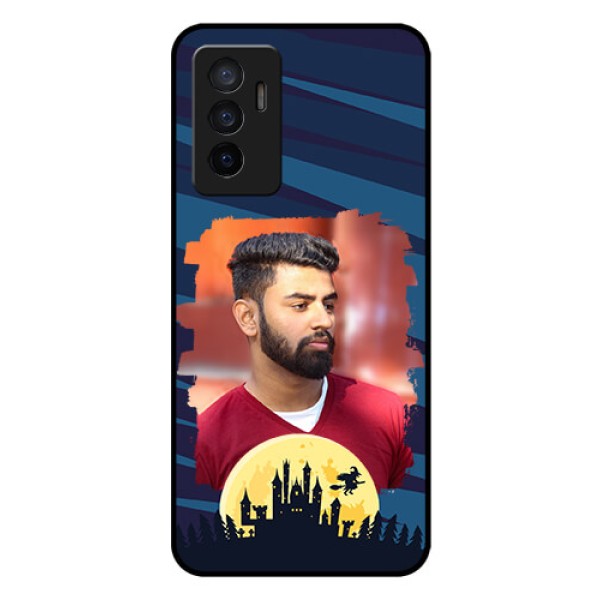 Vivo V23e 5G Photo Printing on Glass Case - Halloween Witch Design