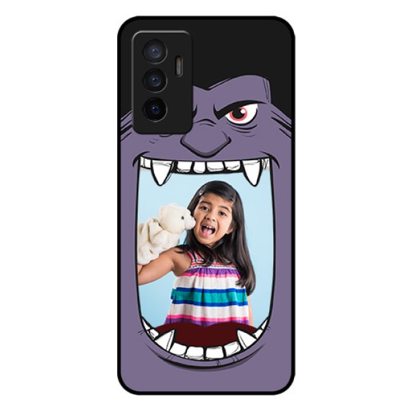 Vivo V23e 5G Custom Glass Phone Case - Angry Monster Design Vivo V23e 5G Custom Glass Phone Case - Angry Monster Design