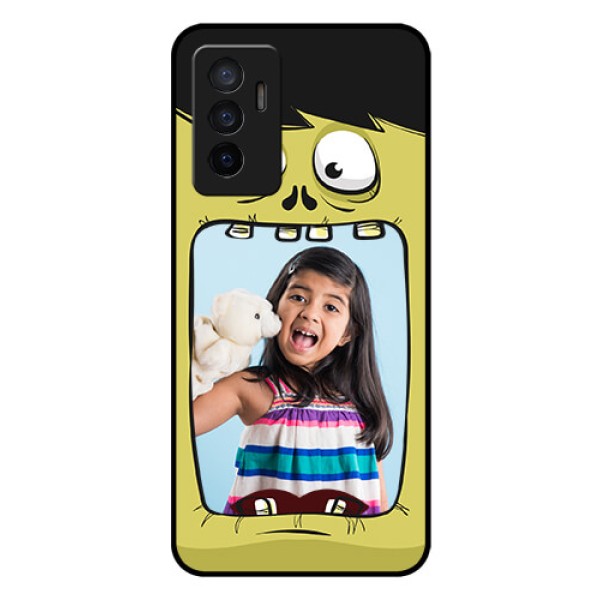 Vivo V23e 5G Personalized Glass Phone Case - Cartoon monster back case Design