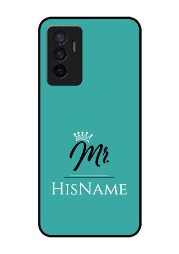 Vivo V23e 5G Custom Glass Phone Case Mr with Name