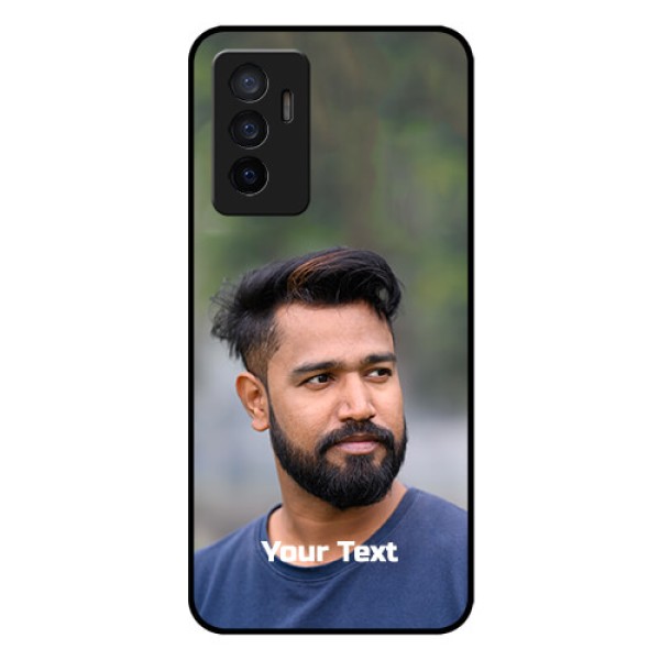 Vivo V23e 5G Glass Mobile Cover: Photo with Text