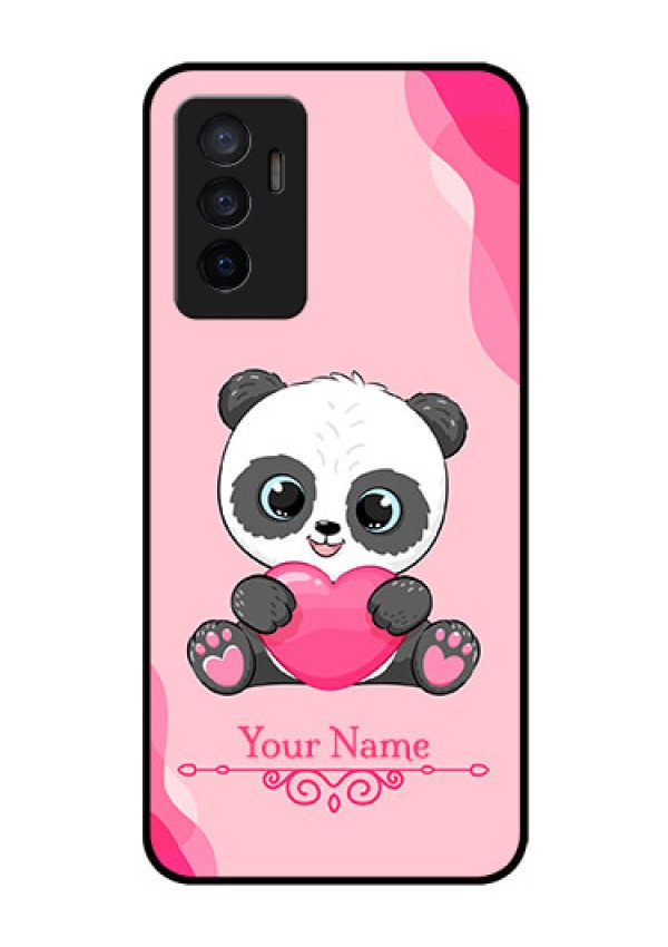 Vivo V23E 5G Custom Glass Mobile Case - Cute Panda Design