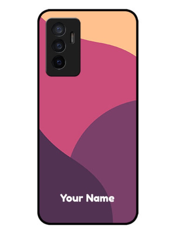 Custom Vivo V23E 5G Custom Glass Phone Case - Mixed Multi-colour abstract art Design