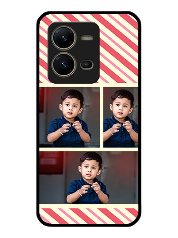 Custom Vivo V25 5G Personalized Glass Phone Case - Picture Upload Mobile Case Design