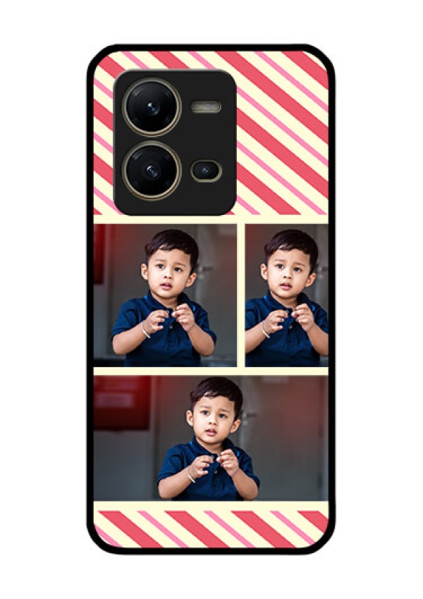 Vivo V25 5G Personalized Glass Phone Case - Picture Upload Mobile Case Design