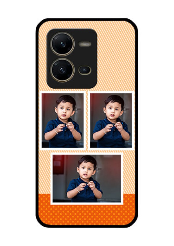 Vivo V25 5G Photo Printing on Glass Case - Bulk Photos Upload Design