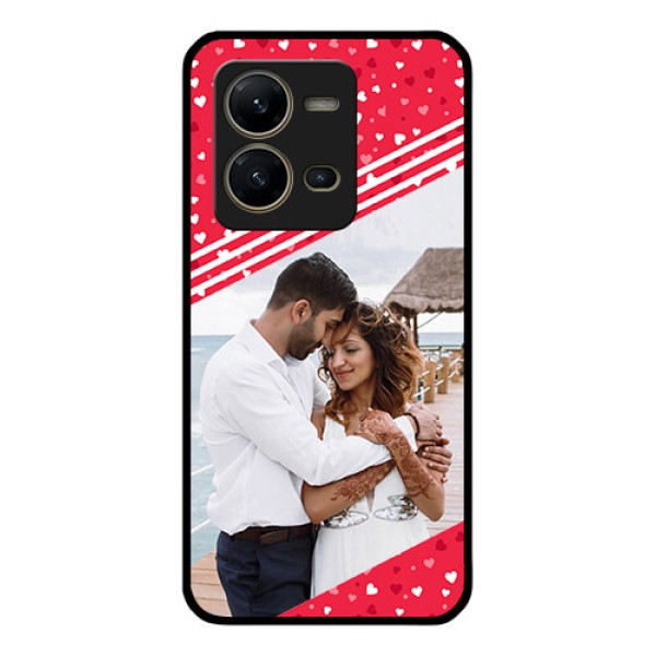 Vivo V25 5G Custom Glass Mobile Case - Valentines Gift Design