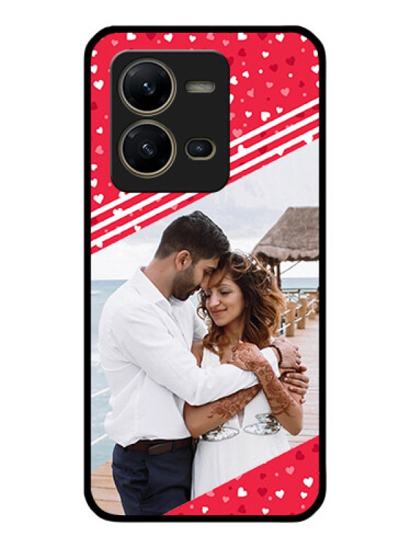 Custom Vivo V25 5G Custom Glass Mobile Case - Valentines Gift Design