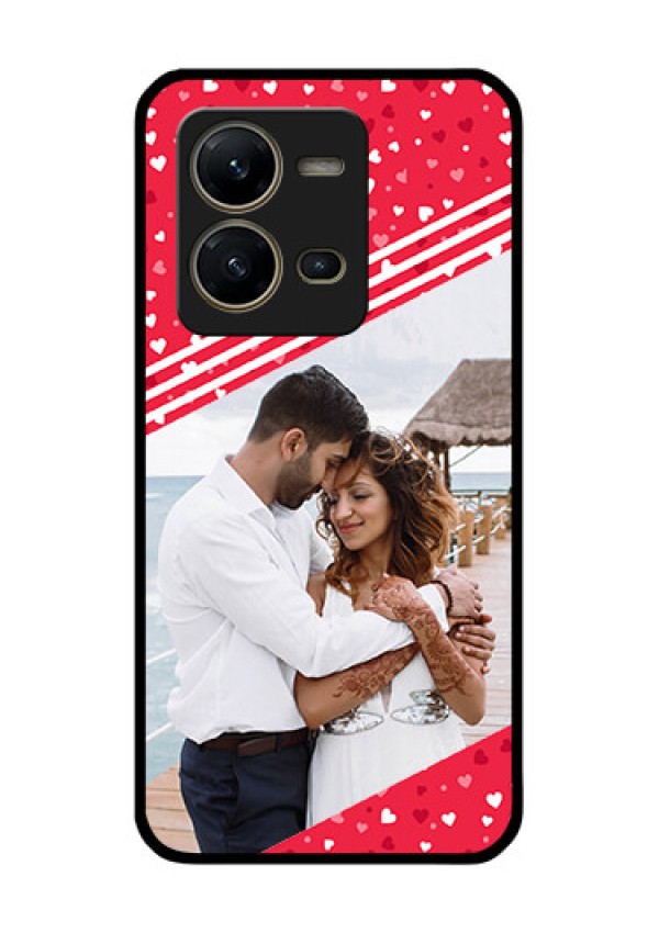 Vivo V25 5G Custom Glass Mobile Case - Valentines Gift Design