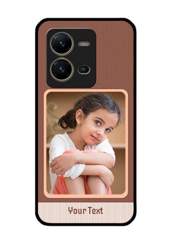Vivo V25 5G Custom Glass Phone Case - Simple Pic Upload Design