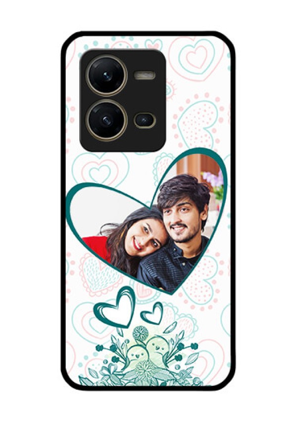 Vivo V25 5G Photo Printing on Glass Case - Premium Couple Design