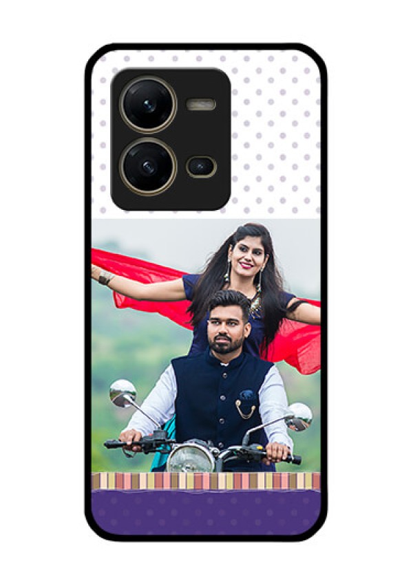 Vivo V25 5G Photo Printing on Glass Case - Cute Family Design