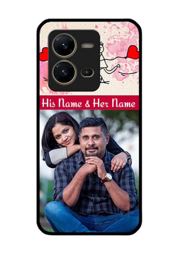 Vivo V25 5G Photo Printing on Glass Case - You and Me Case Design