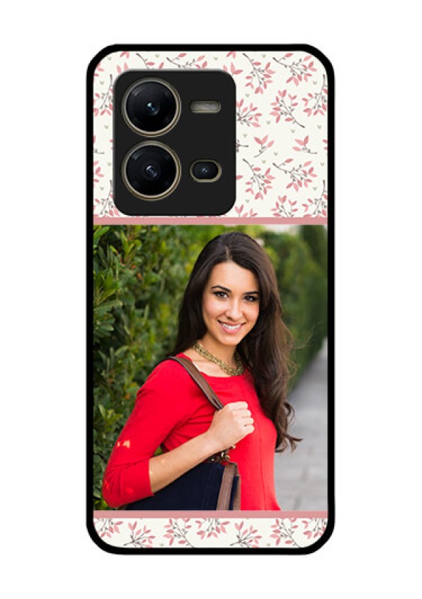 Vivo V25 5G Custom Glass Phone Case - Premium Floral Design