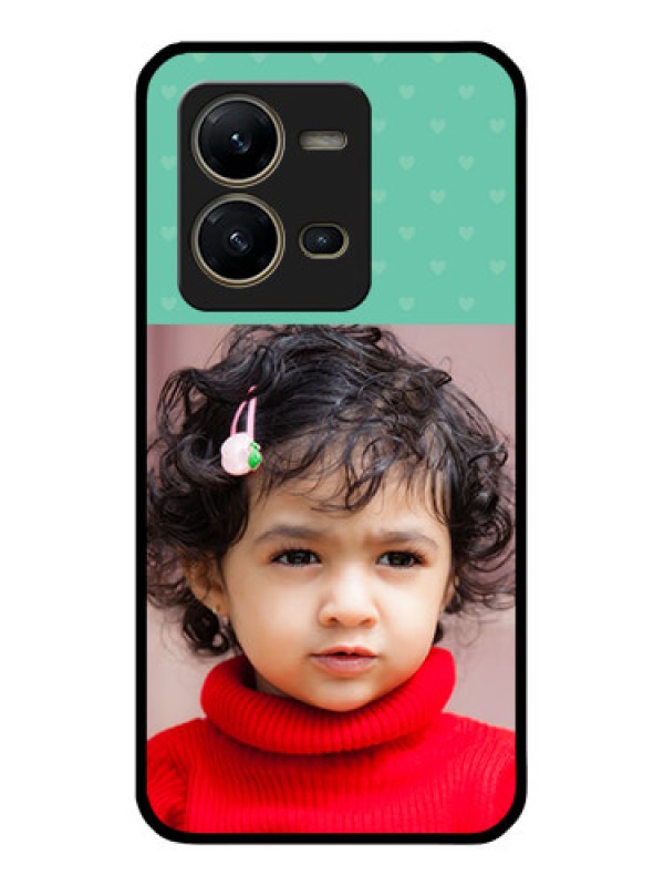 Custom Vivo V25 5G Custom Glass Phone Case - Lovers Picture Design