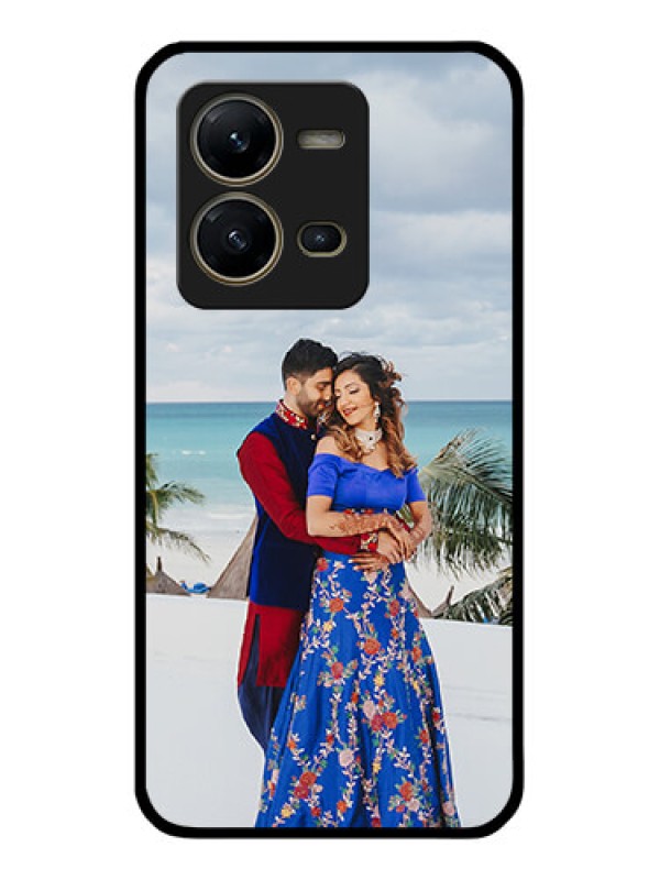 Custom Vivo V25 5G Photo Printing on Glass Case - Upload Full Picture Design