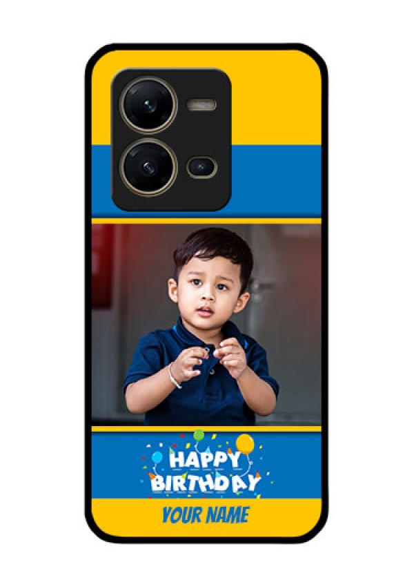 Vivo V25 5G Custom Glass Mobile Case - Birthday Wishes Design