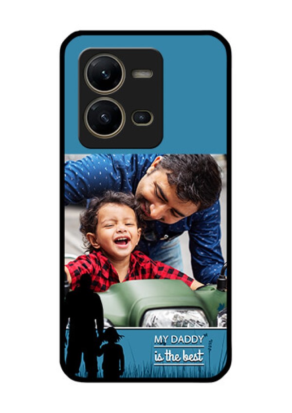 Vivo V25 5G Custom Glass Mobile Case - Best dad design