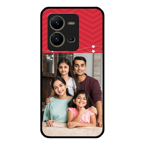 Vivo V25 5G Personalized Glass Phone Case - Happy Family Design Vivo V25 5G Personalized Glass Phone Case - Happy Family Design