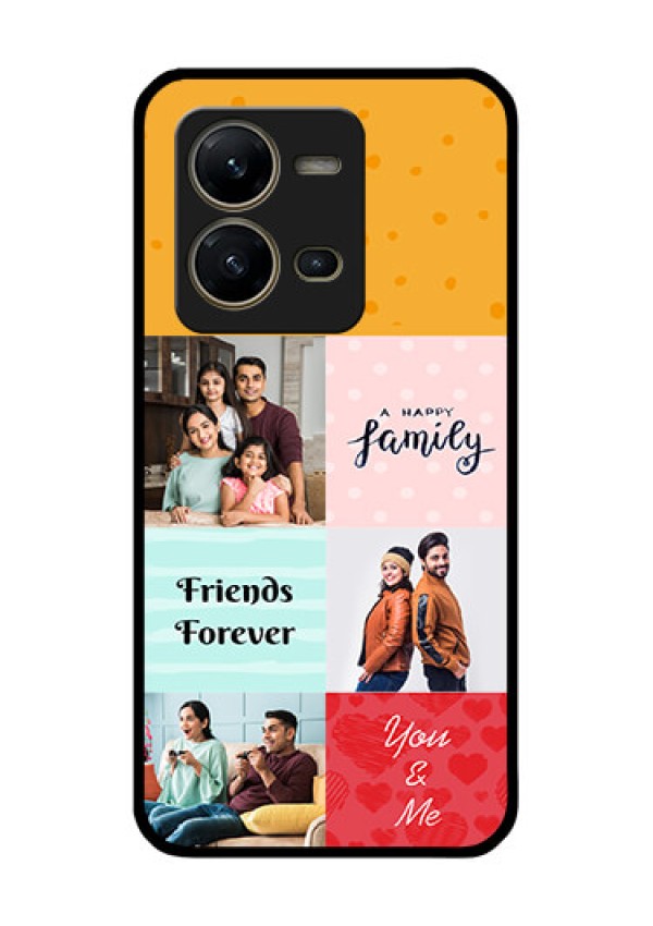 Vivo V25 5G Personalized Glass Phone Case - Images with Quotes Design