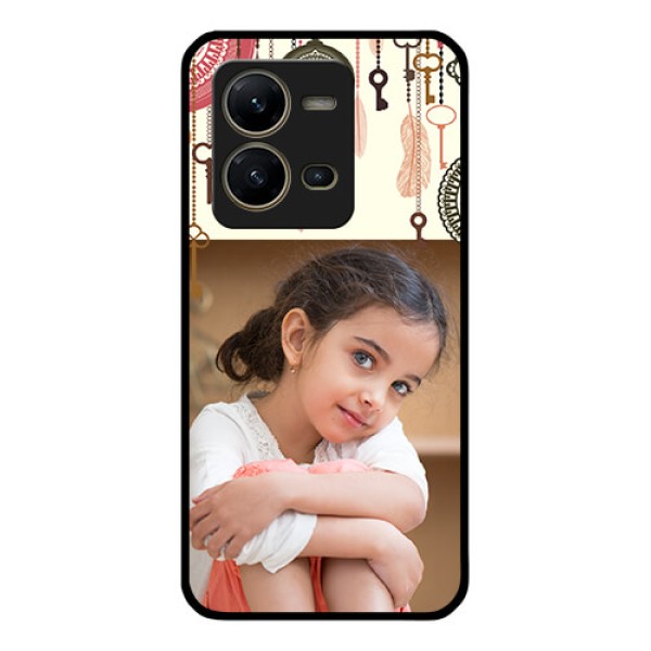 Vivo V25 5G Custom Glass Mobile Case - Boho Style Design