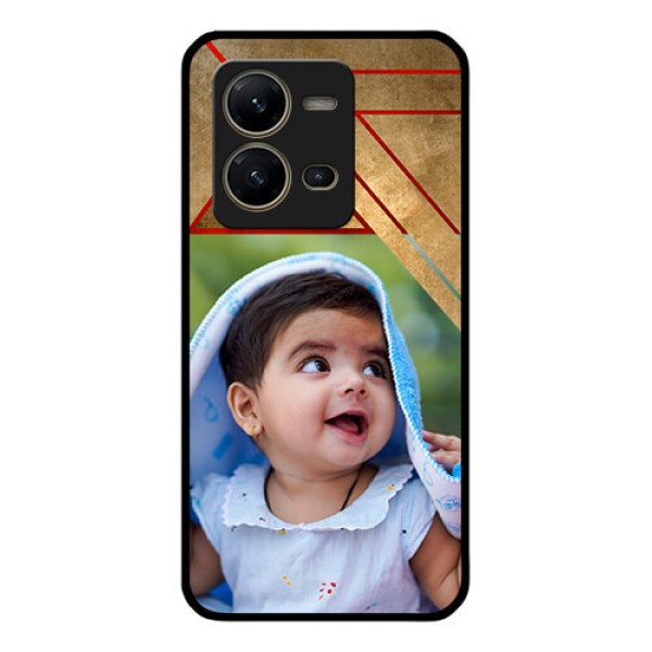 Vivo V25 5G Personalized Glass Phone Case - Gradient Abstract Texture Design Vivo V25 5G Personalized Glass Phone Case - Gradient Abstract Texture Design