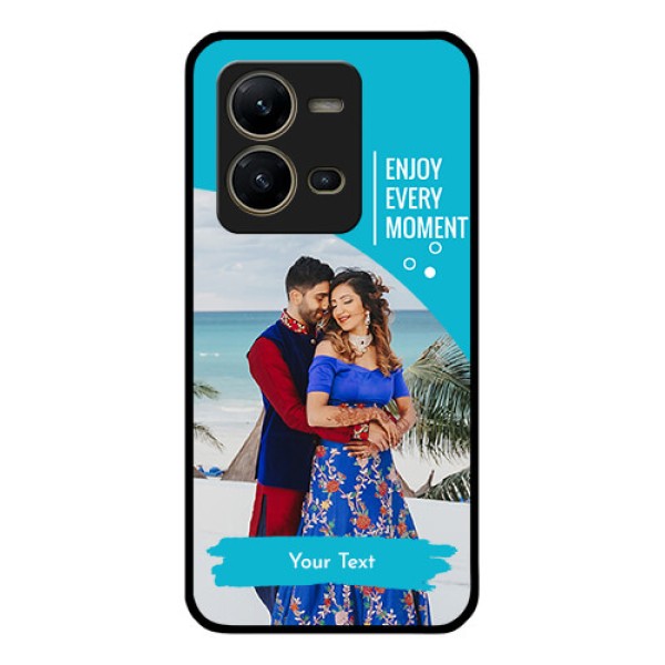 Vivo V25 5G Custom Glass Mobile Case - Happy Moment Design