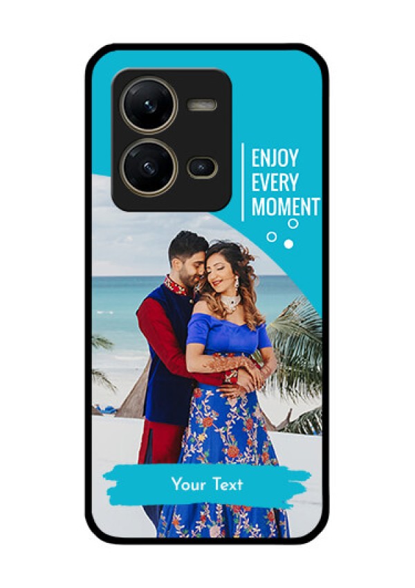 Vivo V25 5G Custom Glass Mobile Case - Happy Moment Design