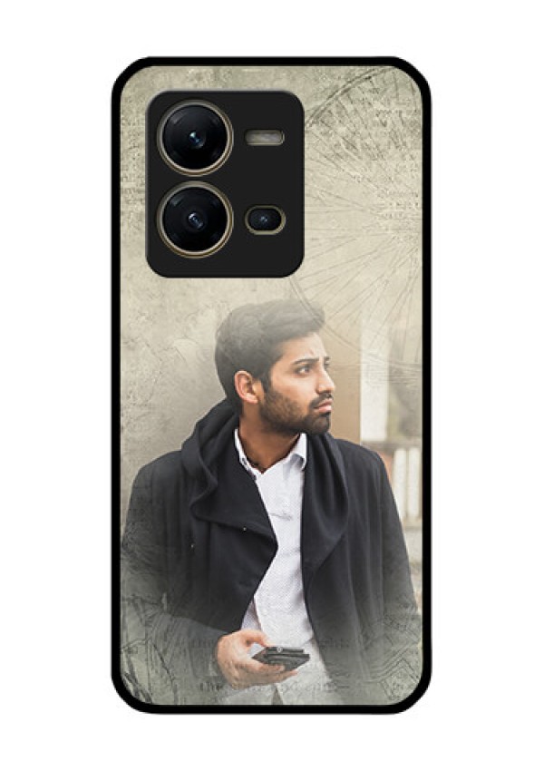 Vivo V25 5G Custom Glass Phone Case - with vintage design