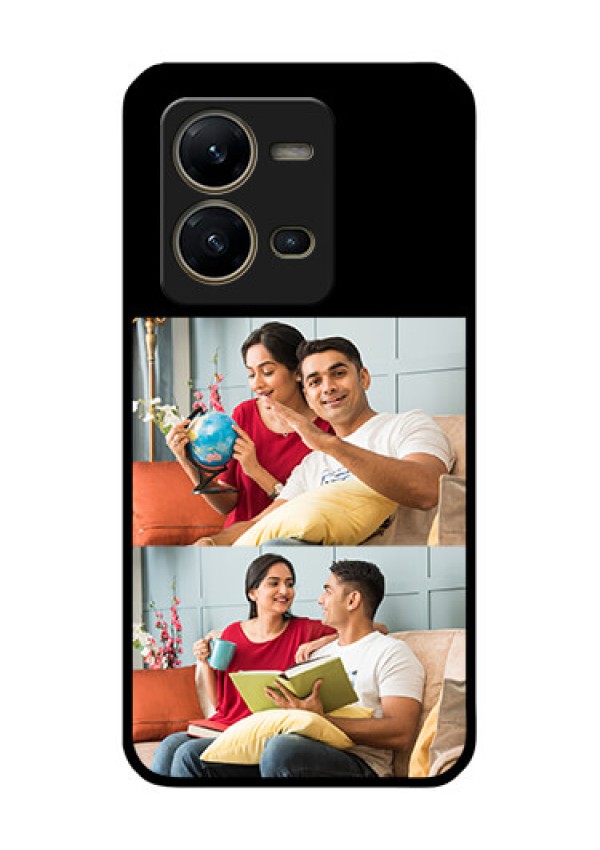 Vivo V25 5G 2 Images on Glass Phone Cover