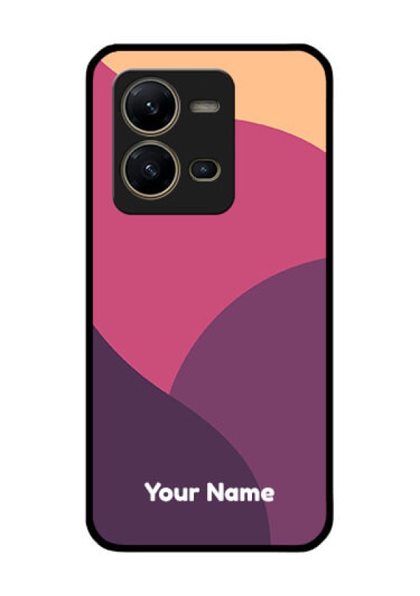 Vivo V25 5G Custom Glass Phone Case - Mixed Multi-colour abstract art Design