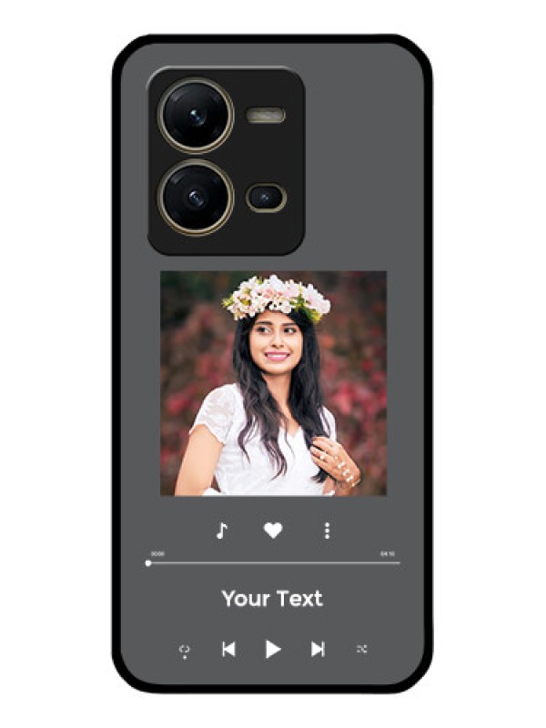 Custom Vivo V25 5G Custom Glass Mobile Case - Play The Music Design