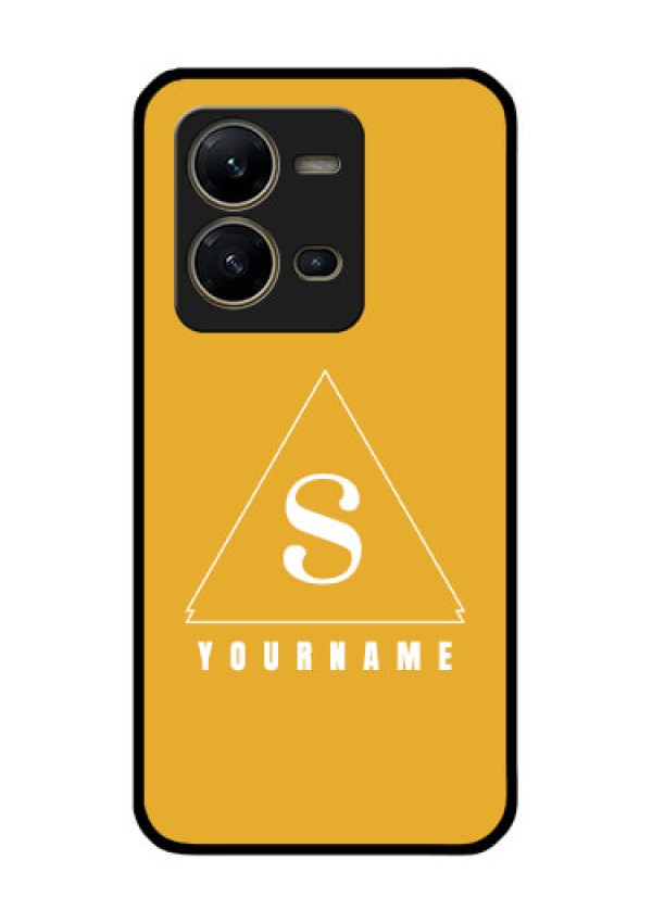 Vivo V25 5G Personalized Glass Phone Case - simple triangle Design