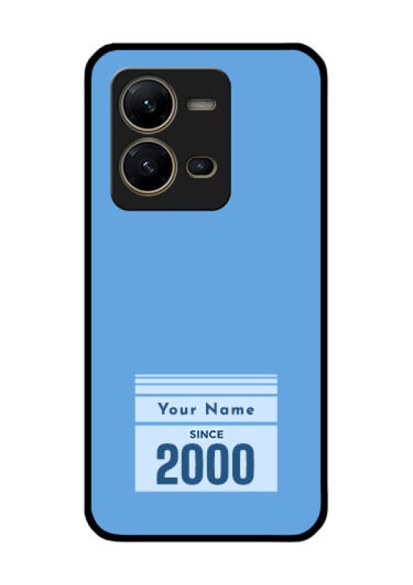 Vivo V25 5G Custom Glass Mobile Case - Custom Year of birth Design