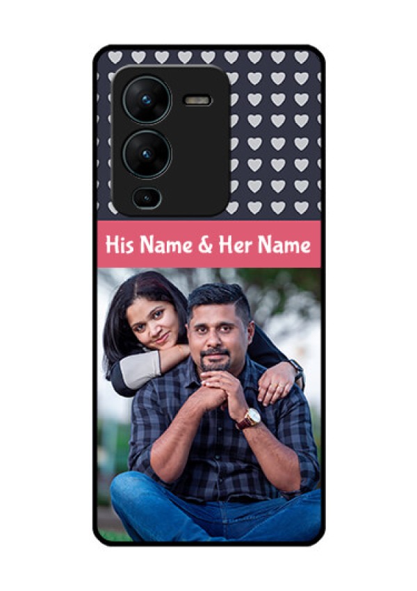 Vivo V25 Pro 5G Custom Glass Mobile Case - Love Symbols Design