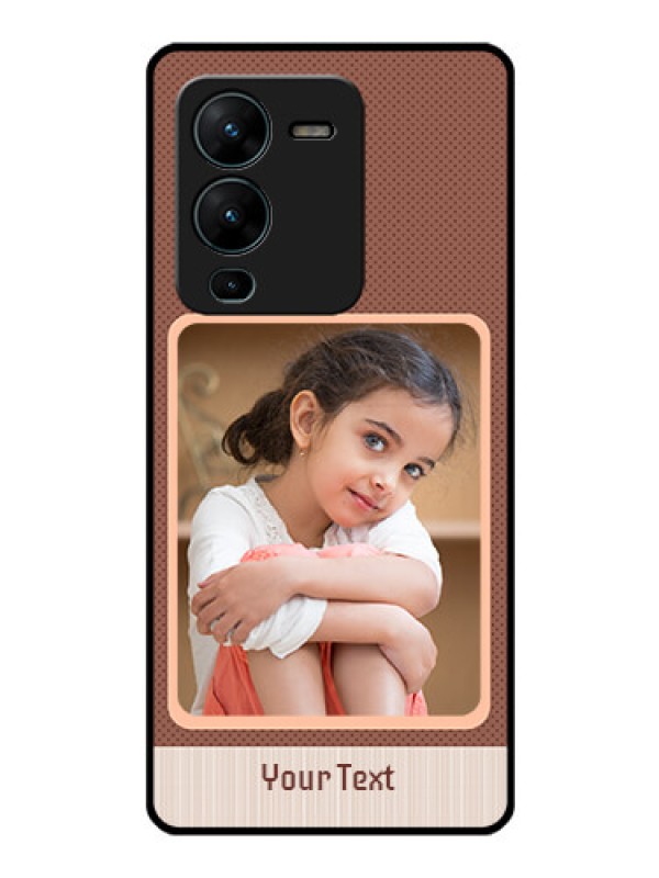 Custom Vivo V25 Pro 5G Custom Glass Phone Case - Simple Pic Upload Design