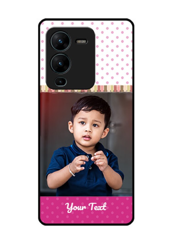 Vivo V25 Pro 5G Photo Printing on Glass Case - Cute Girls Cover Design