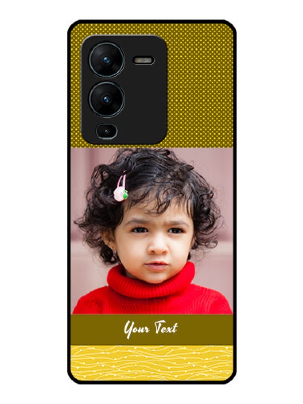 Custom Vivo V25 Pro 5G Custom Glass Phone Case - Simple Green Color Design