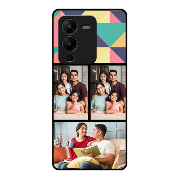 Vivo V25 Pro 5G Custom Glass Phone Case - Bulk Pic Upload Design