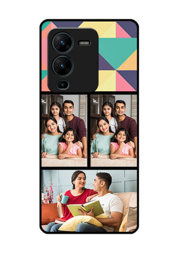 Vivo V25 Pro 5G Custom Glass Phone Case - Bulk Pic Upload Design