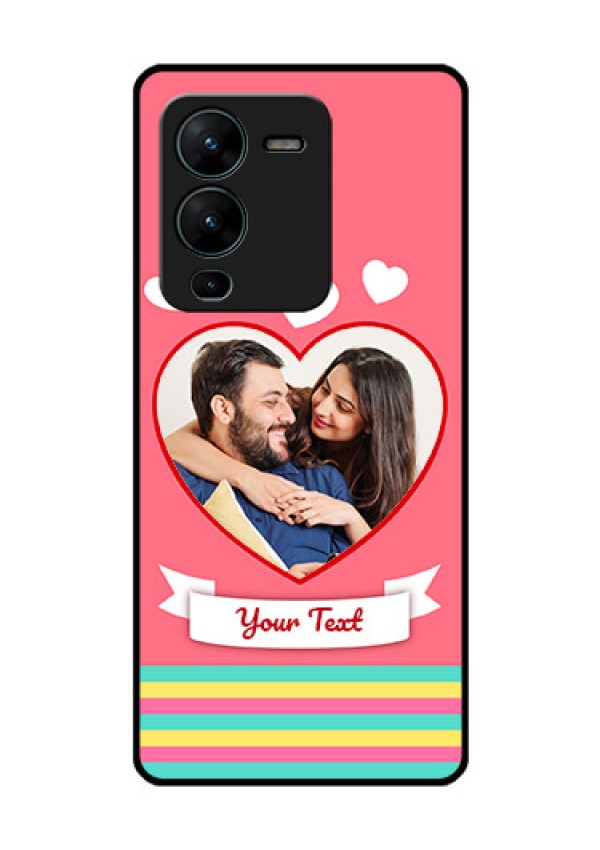 Vivo V25 Pro 5G Photo Printing on Glass Case - Love Doodle Design