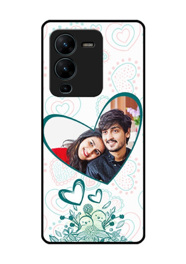 Vivo V25 Pro 5G Photo Printing on Glass Case - Premium Couple Design