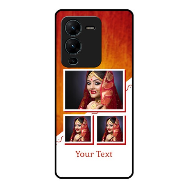 Vivo V25 Pro 5G Custom Glass Phone Case - Wedding Memories Design
